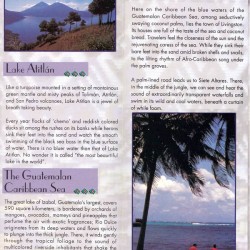 Guatemala Nature pamphlet - Lake Atitlan