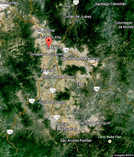 View of the Oaxaca Valley