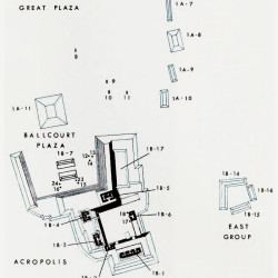 Map of Quirigua Archaeological Zone