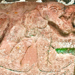 Jaguar Carving at Teotenango