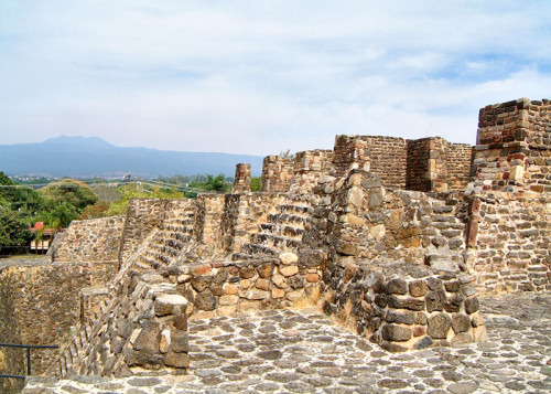 Temples of Tlaloc and Huitzilopochtli at Teopanzolco