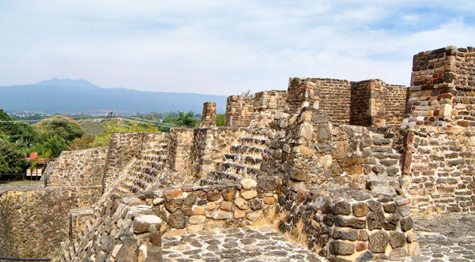 Temples of Tlaloc and Huitzilopochtli at Teopanzolco