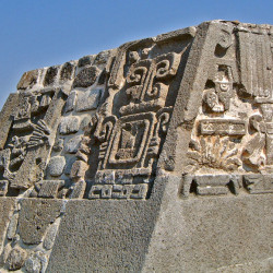 Relief on the Pyramid of the Plumed Serpent at Xochicalco