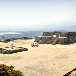 Building D and Plaza of the Stela at Xochicalco