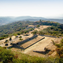 Southern Ballcourt and La Malinche at Xochicalco