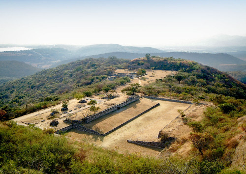 Southern Ballcourt and La Malinche at Xochicalco