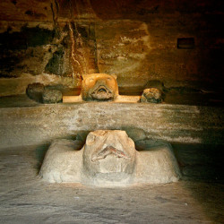 Interior of the Cuauhcalli at Malinalco