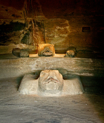 Interior of the Cuauhcalli at Malinalco