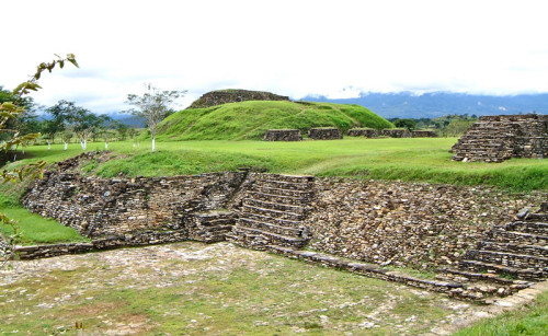 Sacrificial Altar and Ballcourt 1 at Tonina