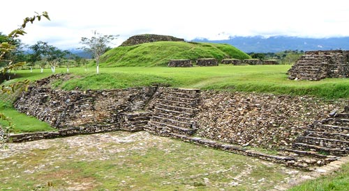 Sacrificial Altar and Ballcourt 1 at Tonina