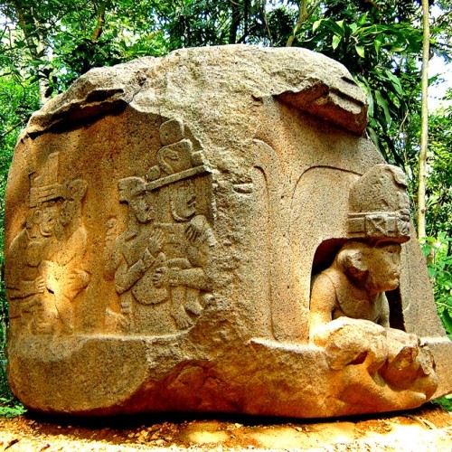 Altar 5 from the Olmec city of La Venta