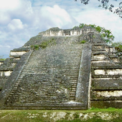 Temple 5C-49 from within the Mundo Perdido complex