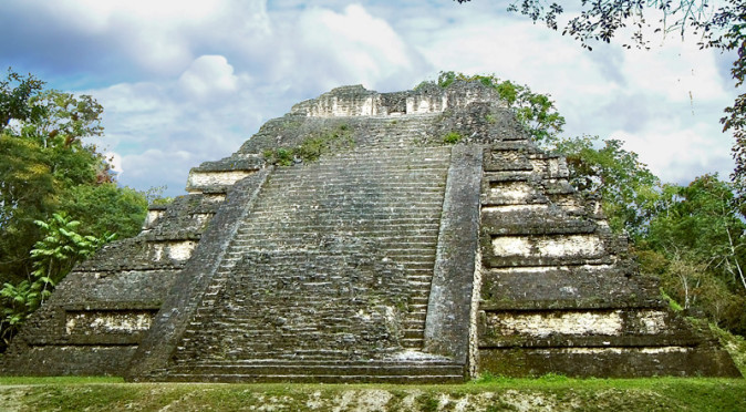 Temple 5C-49 from within the Mundo Perdido complex