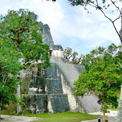The Templo Del Mascaras (Templo II), from Tikal