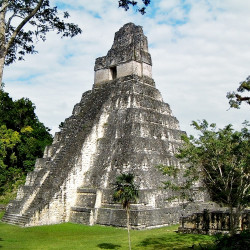 view of Templo I from the Central Acropolis