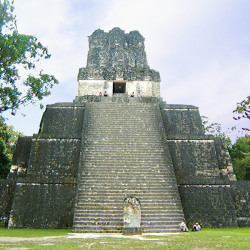 The Templo Del Mascaras (Templo II), from Tikal