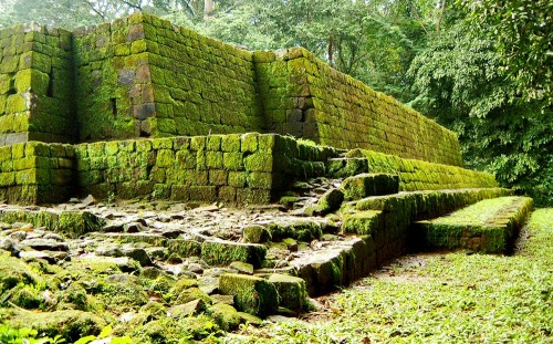 Rear South Corner of Acropolis at Quirigua