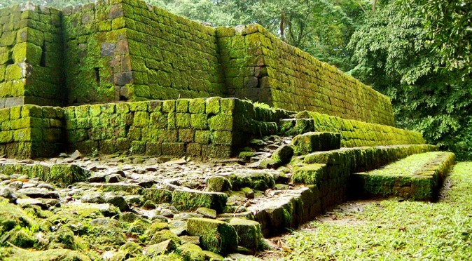 Rear South Corner of Acropolis at Quirigua