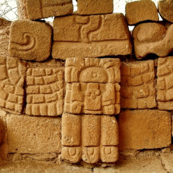 Carved Stone Inside 1B-3 at Quirigua
