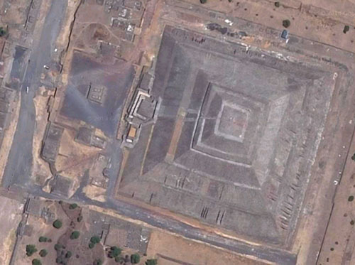 Pyramid of the Sun Aerial Image