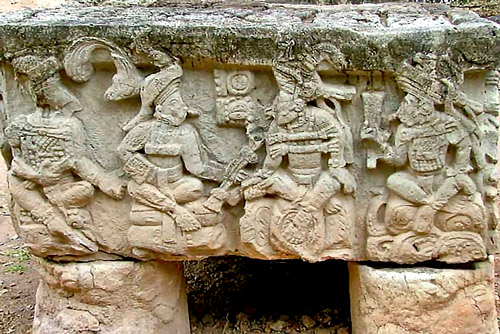 First side of Altar Q at Copan