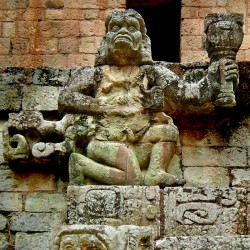 Howler Monkey God at Copan