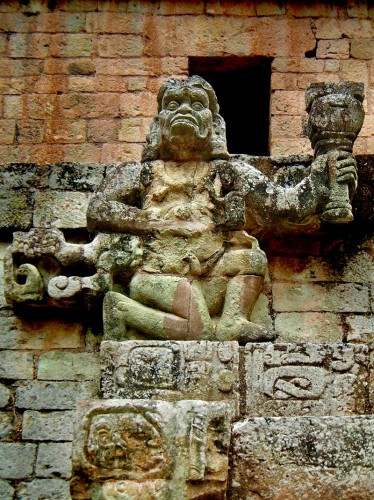 Howler Monkey God at Copan