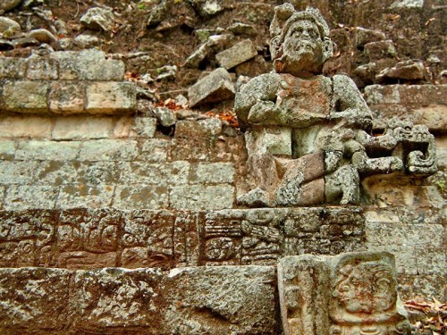 Howler Monkey God at Copan