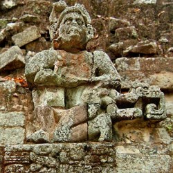 Howler Monkey God at Copan