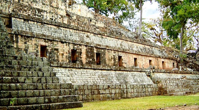 Structure 11. known as the Temple of Inscriptions, at Copan