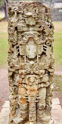 The back of Stela N at Copan