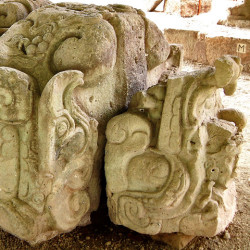 Zoomorph Altar of Stela M at Copan