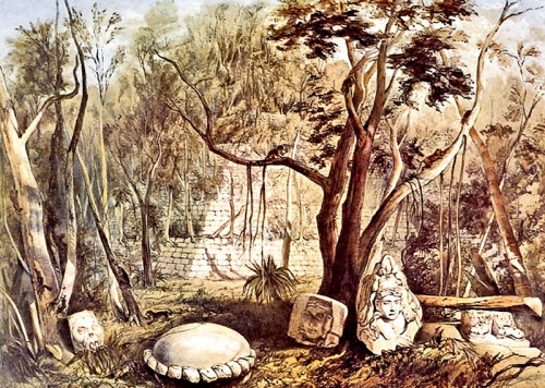 Catherwood Etching of Altar A