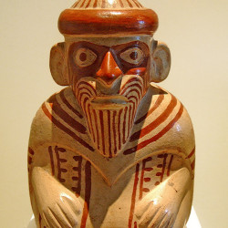 Bearded man from the Museo de Antropologia in Lima