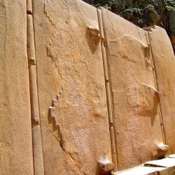 Wall of the Six Monoliths at Ollantaytambo
