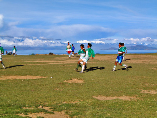 Football on the Isla Del Sol