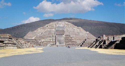 Pyramid of the Moon at Teotihuacan