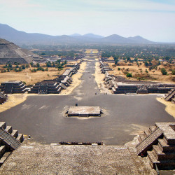 View from Pyramid of the Moon at Teotihuacan
