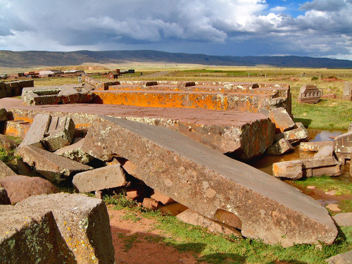 Remanats of Giant Stone Platform at Puma Punku