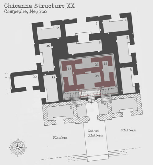 Chicanna Structure XX Floor Plan