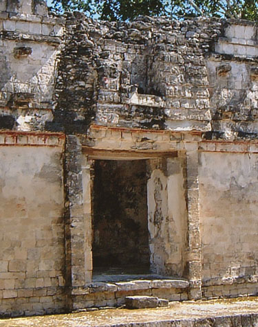 Left doorway of Chicanna Structure II