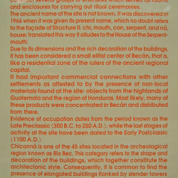 Chicanna Information board